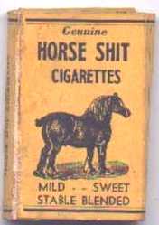 Our streets are littered with horse dung and cigarette ends.